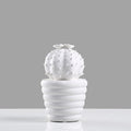 White Porcelain Cactus Collection-Home Decor > Decorative Accessories-casanuva-Short cactus-casanuva
