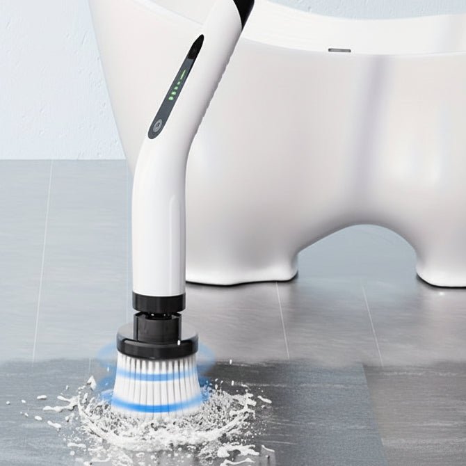 Wireless Cleaning Brush with Telescopic Handle and 7 Replaceable Heads-Home Decor > Decorative Accessories-casanuva-casanuva