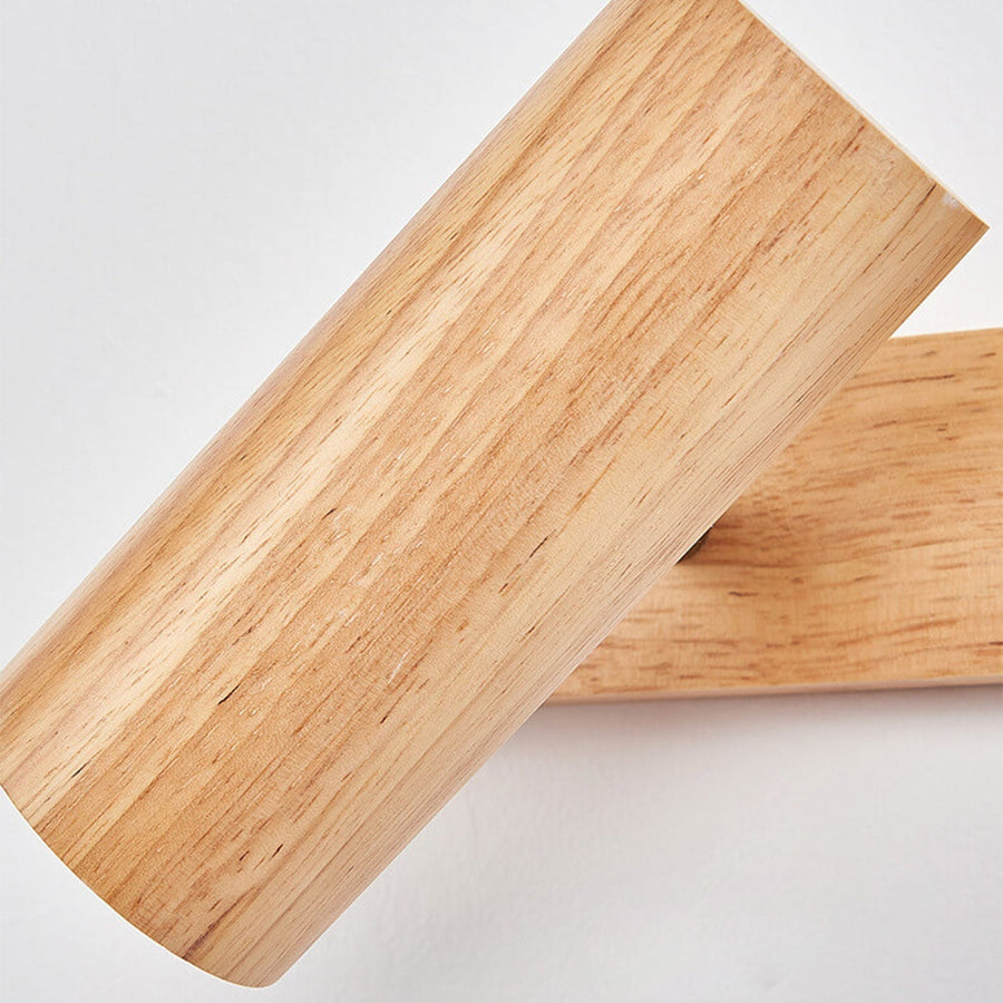 Wood Track Spotlight Wall Sconce Lamp 1/2/3 Light Options-Lighting > Wall Lights-casanuva-casanuva