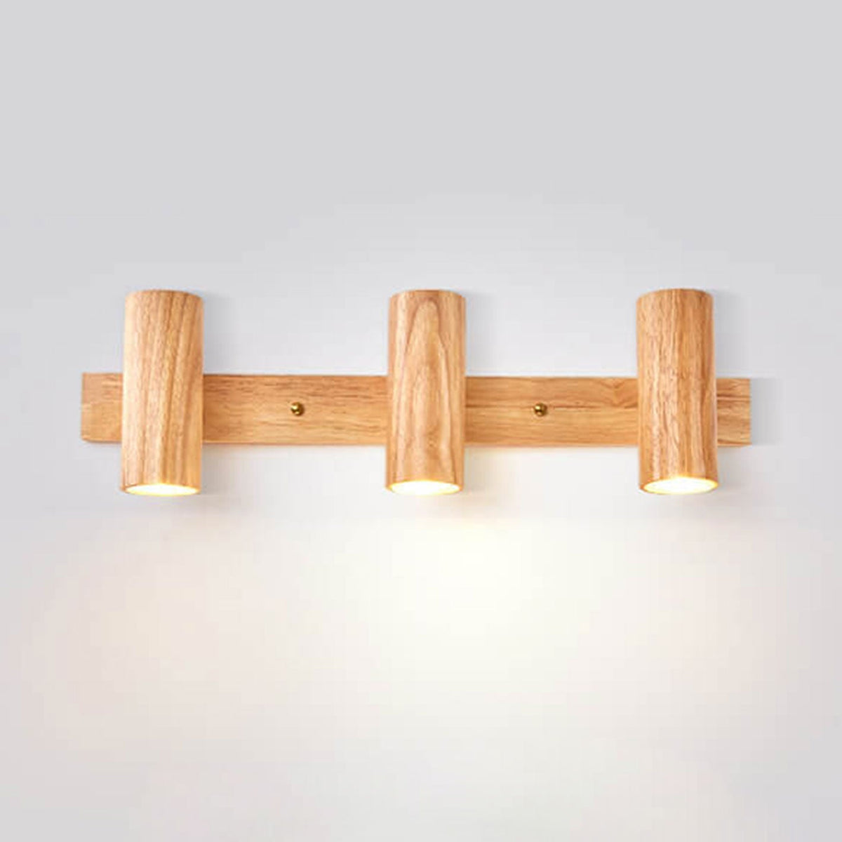Wood Track Spotlight Wall Sconce Lamp 1/2/3 Light Options-Lighting > Wall Lights-casanuva-casanuva