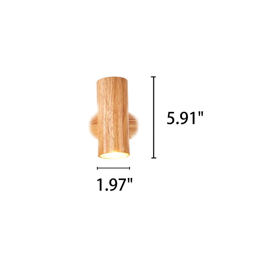 Wood Track Spotlight Wall Sconce Lamp 1/2/3 Light Options-Lighting > Wall Lights-casanuva-casanuva
