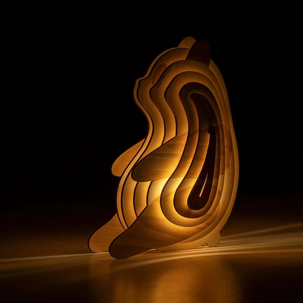 Wooden Animal Night Light-Lighting > Ambient Lighting-casanuva-casanuva