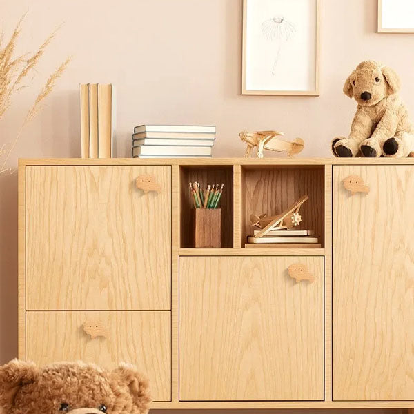 Wooden Animal Wall Hooks Coat Rack Adhesive Hook Set-Home Decor > Decorative Accessories-casanuva-Lion-casanuva