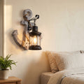 Wooden Boat Anchor Wall Sconce Lamp 1-Light Industrial Vintage Design-Lighting > Wall Lights-casanuva-casanuva