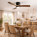 Wooden Ceiling Fan Light Nordic Style-Lighting > Ceiling Lights-casanuva-casanuva