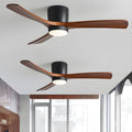 Wooden Ceiling Fan Light Nordic Style-Lighting > Ceiling Lights-casanuva-casanuva