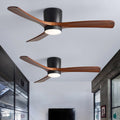 Wooden Ceiling Fan Light Nordic Style-Lighting > Ceiling Lights-casanuva-casanuva