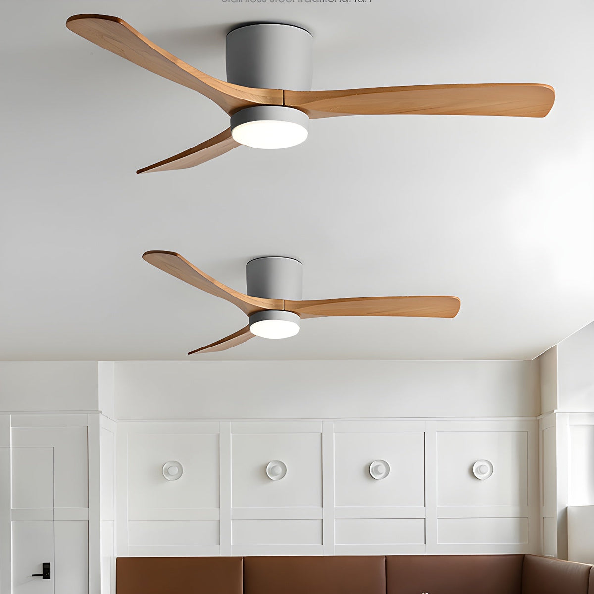 Wooden Ceiling Fan Light Nordic Style-Lighting > Ceiling Lights-casanuva-casanuva