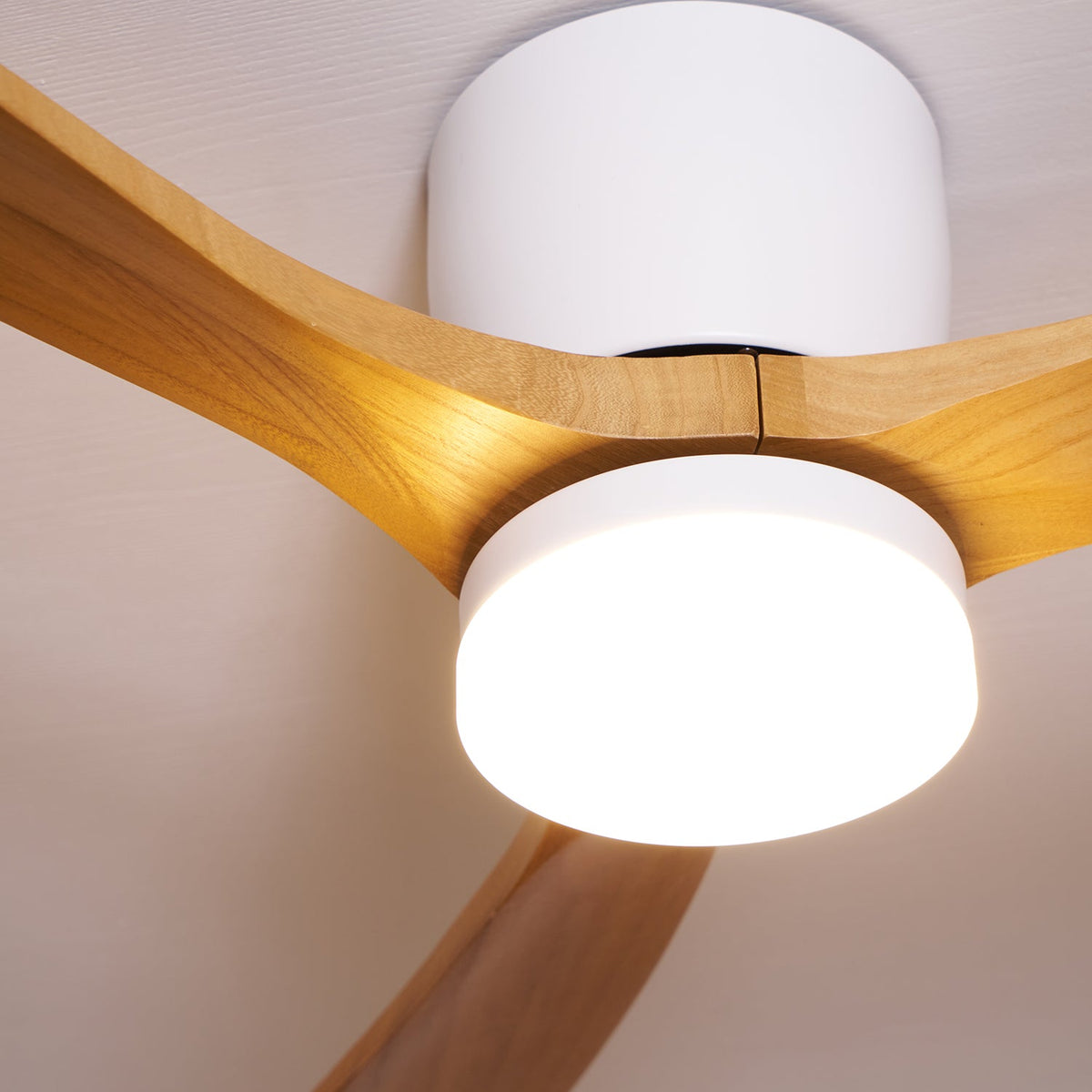 Wooden Ceiling Fan Light Nordic Style-Lighting > Ceiling Lights-casanuva-casanuva