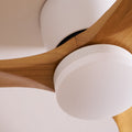 Wooden Ceiling Fan Light Nordic Style-Lighting > Ceiling Lights-casanuva-casanuva