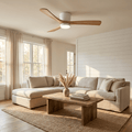 Wooden Ceiling Fan Light Nordic Style-Lighting > Ceiling Lights-casanuva-casanuva