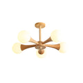Wooden Chandelier with Natural Finish-Lighting > Chandeliers & Pendant Lights-casanuva-casanuva