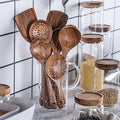 Wooden Cooking Utensil Set with Spatula Spoon and Turner-Kitchen & Dining > Cooking Utensils-casanuva-casanuva