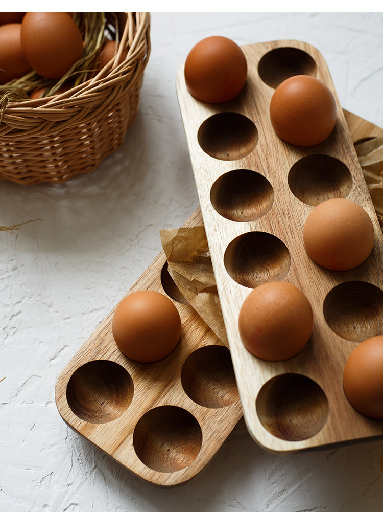 Wooden Egg Holder Storage Box-Kitchen & Dining > Kitchen Accessories-casanuva-casanuva