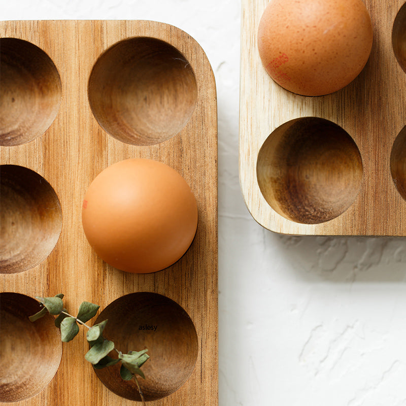 Wooden Egg Holder Storage Box-Kitchen & Dining > Kitchen Accessories-casanuva-casanuva