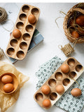 Wooden Egg Holder Storage Box-Kitchen & Dining > Kitchen Accessories-casanuva-casanuva