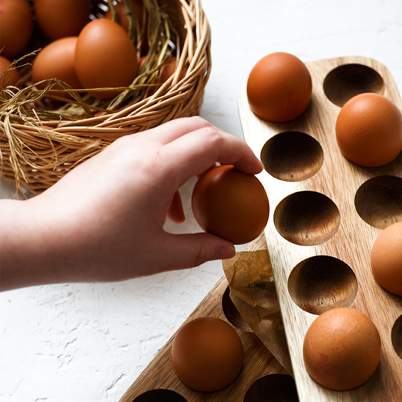 Wooden Egg Holder Storage Box-Kitchen & Dining > Kitchen Accessories-casanuva-casanuva