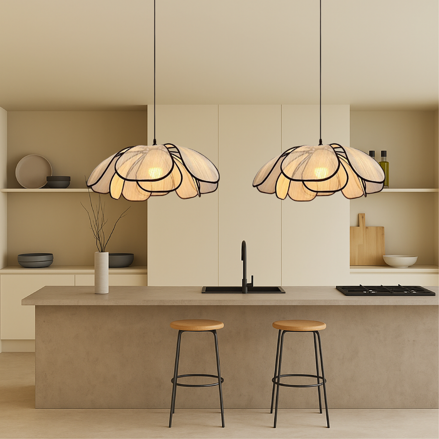 Wooden Flower Pendant Light Scandinavian Design-Lighting > Pendant Lights-casanuva-casanuva