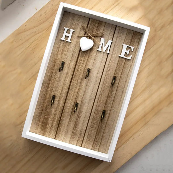 Wooden Key Holder Handmade Luxe Design for Organized Interiors-Home Decor > Decorative Accessories-casanuva-casanuva