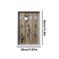 Wooden Key Holder Handmade Luxe Design for Organized Interiors-Home Decor > Decorative Accessories-casanuva-casanuva