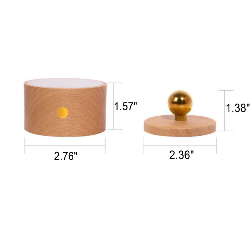 Wooden LED Night Light Rechargeable Touch Magnetic Wall Sconce Lamp-Lighting > Ambient Lighting-casanuva-casanuva