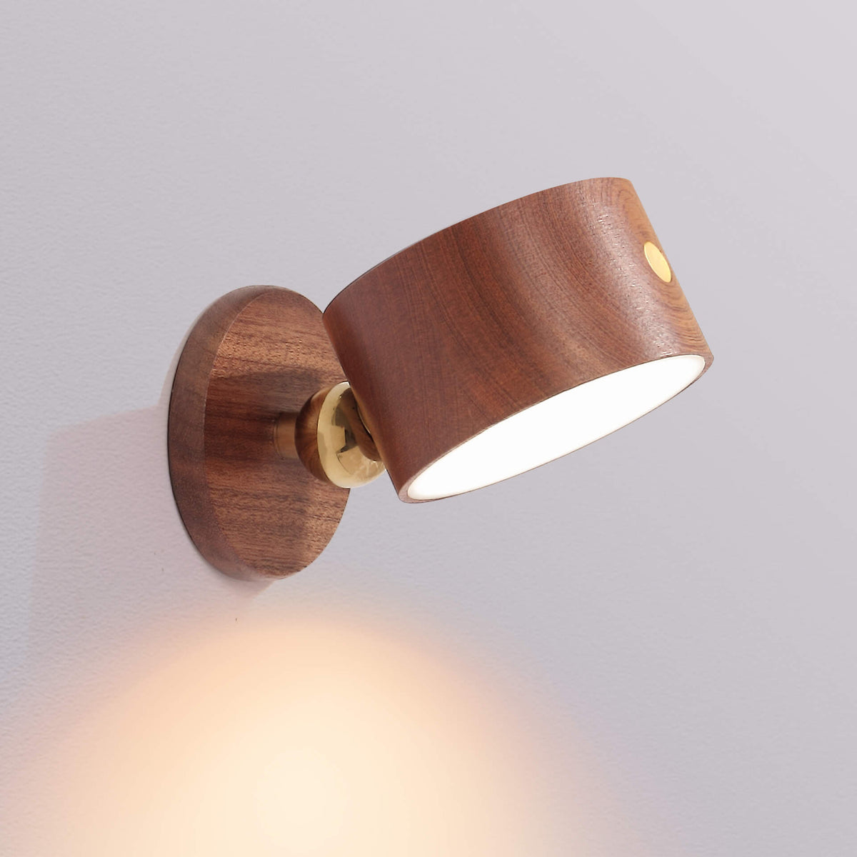 Wooden LED Night Light Rechargeable Touch Magnetic Wall Sconce Lamp-Lighting > Ambient Lighting-casanuva-casanuva