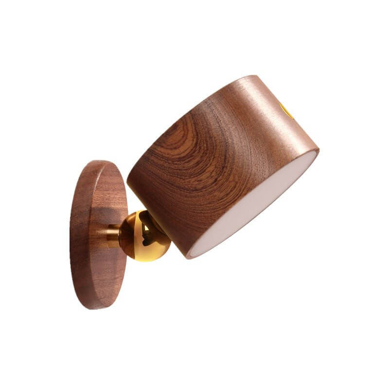 Wooden LED Night Light Rechargeable Touch Magnetic Wall Sconce Lamp-Lighting > Ambient Lighting-casanuva-casanuva