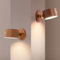 Wooden LED Night Light Rechargeable Touch Magnetic Wall Sconce Lamp-Lighting > Ambient Lighting-casanuva-casanuva