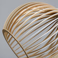 Wooden Pendant Light with Cage Shade Design-Lighting > Pendant Lights-casanuva-casanuva