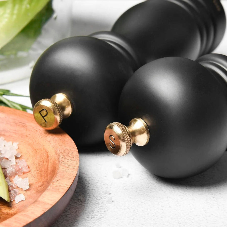 Wooden Salt and Pepper Set Elegant Design for Stylish Kitchens-Kitchen & Dining > Tableware-casanuva-casanuva