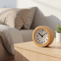 Wooden Silent Alarm Clock for Cozy Bedrooms-Home Decor > Clocks-casanuva-Natural Wood-casanuva