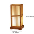 Wooden Square Column Table Lamp Japanese Minimalist Design-Lighting > Table Lamps-casanuva-casanuva
