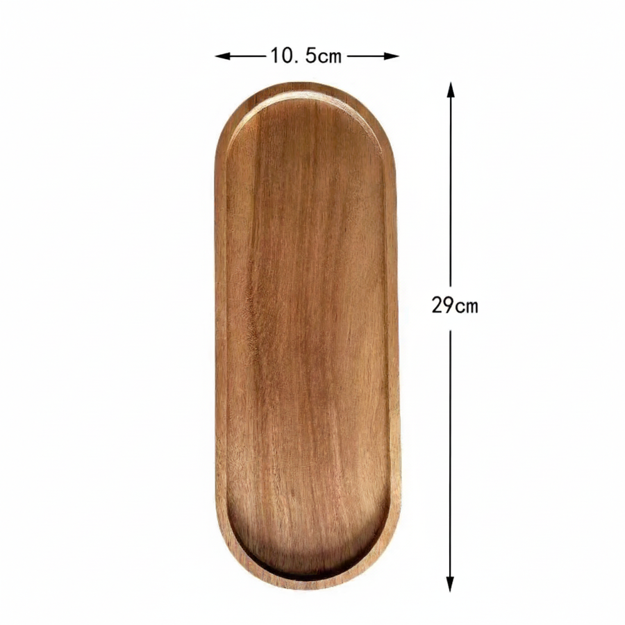 Wooden Tray Handcrafted Natural Design for Coffee Moments-Kitchen & Dining > Tableware-casanuva-Round Large-casanuva