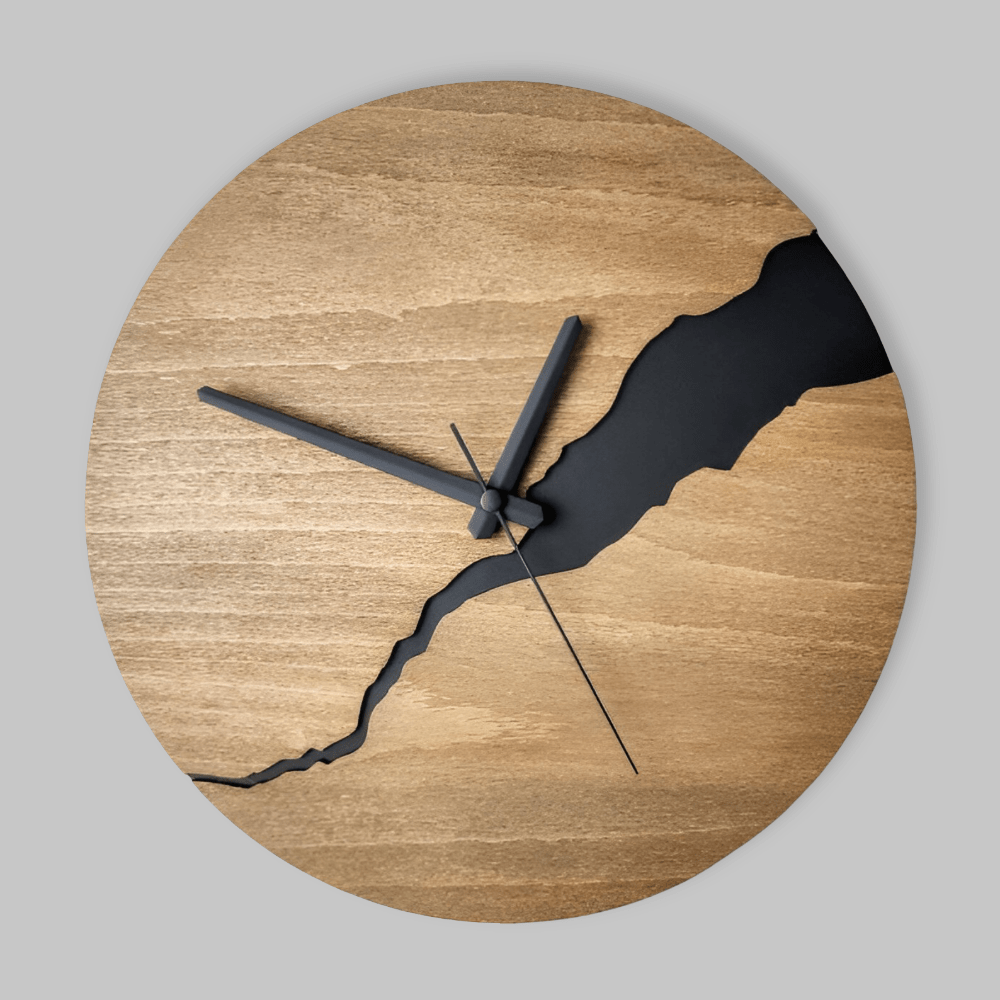 Wooden Wall Clock with Timeless Charm for Modern Spaces-Home Decor > Clocks-casanuva-casanuva
