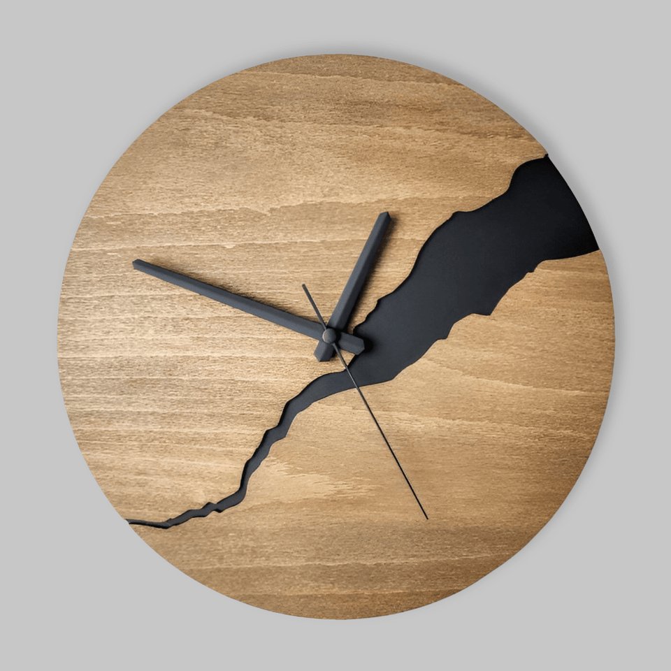 Wooden Wall Clock with Timeless Charm for Modern Spaces-Home Decor > Clocks-casanuva-casanuva
