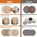 Woven Coaster Set 8-piece Heat Resistant Anti-Calcium for Cups Pots and Plates-Kitchen & Dining > Coasters-casanuva-casanuva