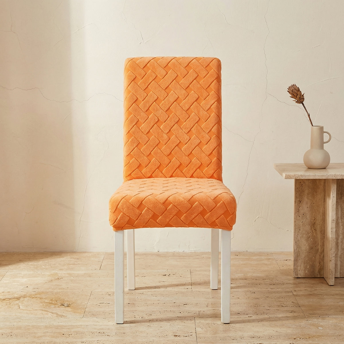 Woven Jacquard Chair Cover Washable Stretch Fabric-Covers & Textiles > Chair Covers-casanuva-casanuva