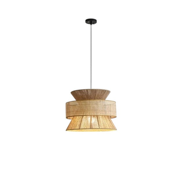 Woven Rattan Wabi-Sabi Pendant Light-Lighting > Pendant Lights-casanuva-casanuva