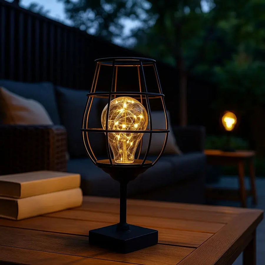 Wrought Iron Table Lamp Rustic Design-Lighting > Table Lamps-casanuva-casanuva