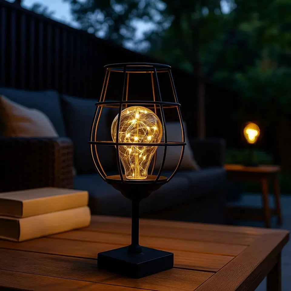 Wrought Iron Table Lamp Rustic Design-Lighting > Table Lamps-casanuva-casanuva