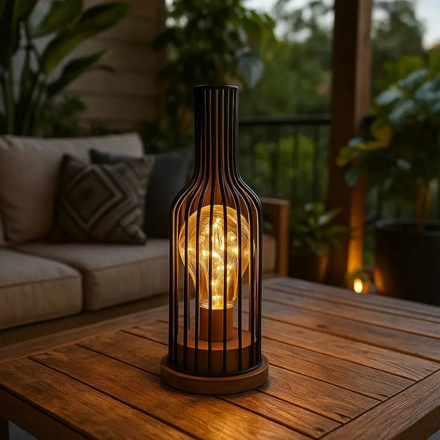 Wrought Iron Table Lamp Rustic Design-Lighting > Table Lamps-casanuva-casanuva
