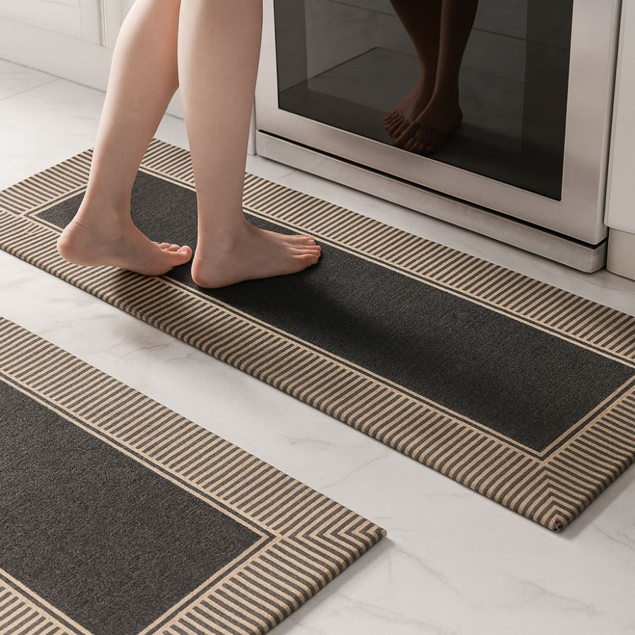 Zebra Stripe Soft Kitchen Runner Mat-Kitchen & Dining > Kitchen Mats-casanuva-casanuva