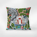 Zebra Tapestry Cushion Cover with Tassels-Covers & Textiles > Cushion Covers-casanuva-Zebra Harmony-18"x18"-casanuva