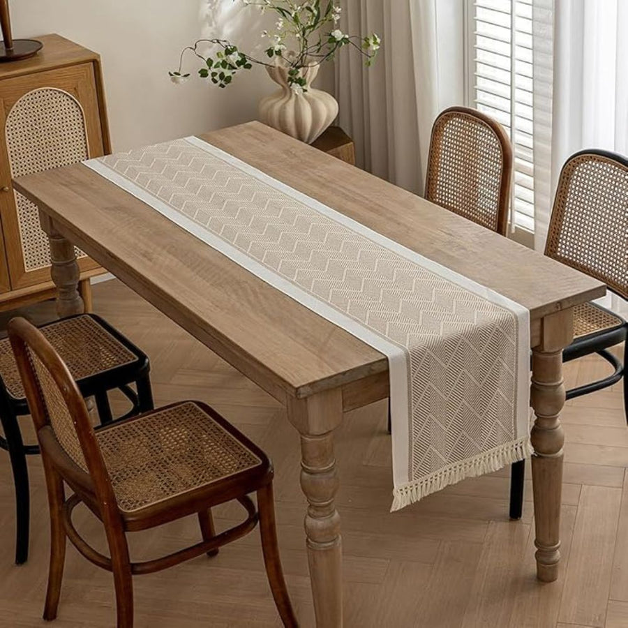 Zigzag Woven Table Runner-Covers & Textiles > Table Runners-casanuva-casanuva