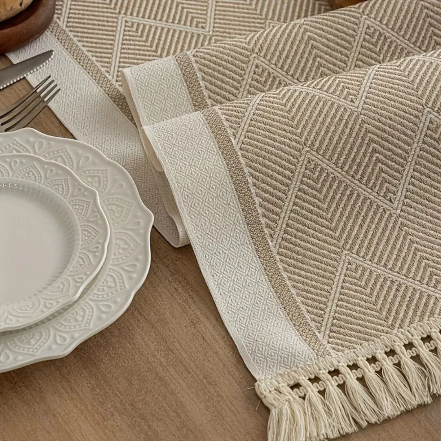 Zigzag Woven Table Runner-Covers & Textiles > Table Runners-casanuva-casanuva