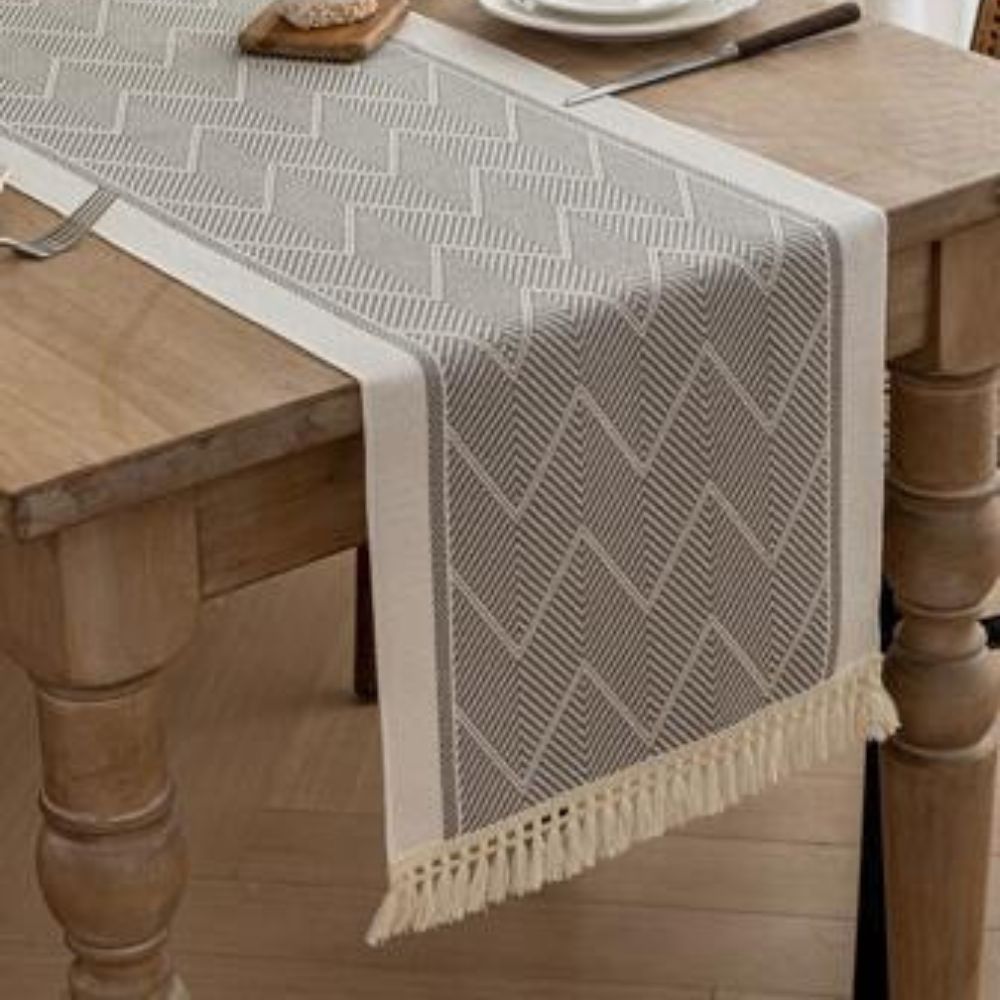 Zigzag Woven Table Runner-Covers & Textiles > Table Runners-casanuva-casanuva