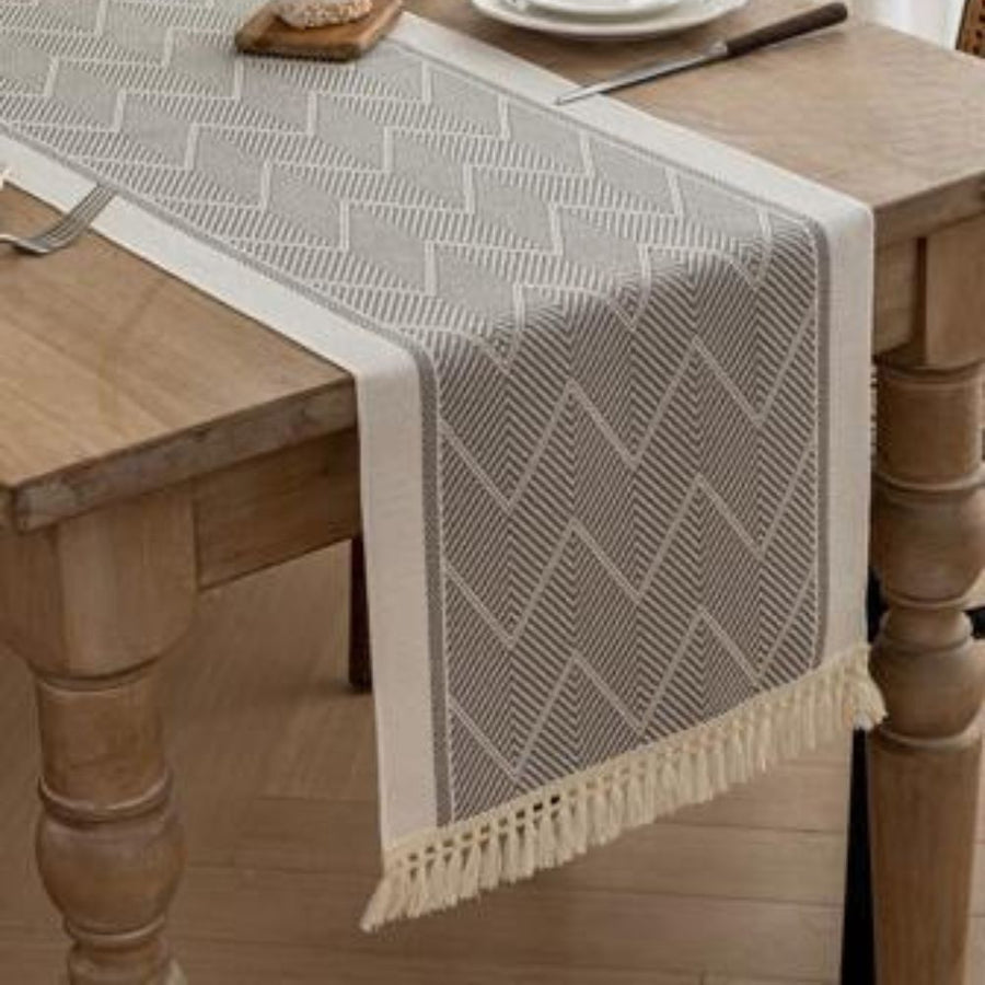 Zigzag Woven Table Runner-Covers & Textiles > Table Runners-casanuva-casanuva