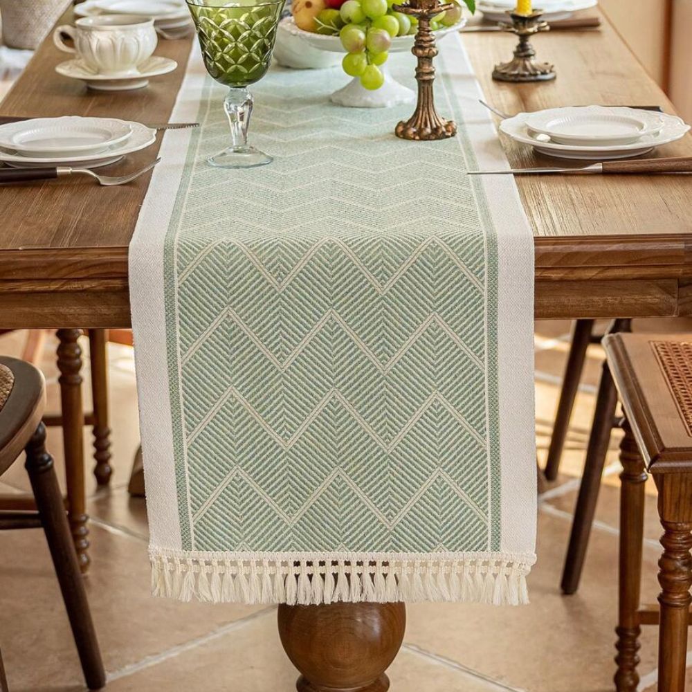 Zigzag Woven Table Runner-Covers & Textiles > Table Runners-casanuva-casanuva