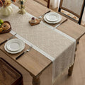 Zigzag Woven Table Runner-Covers & Textiles > Table Runners-casanuva-Sandstone-14"x47"-casanuva