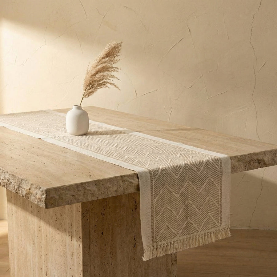Zigzag Woven Table Runner-Covers & Textiles > Table Runners-casanuva-casanuva